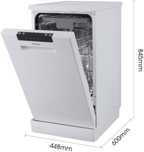 Hisense HS523E15WUK Slimline 10-Place Dishwasher in White