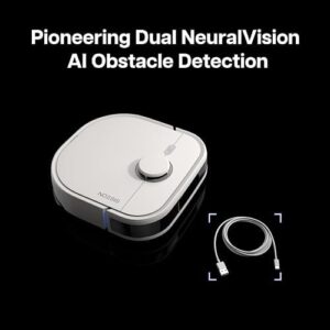NOESIS Florio Robot Vacuum Cleaner with Suction Station and Self-Emptying Feature