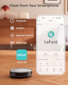 Lefant M310 Robot Vacuum Cleaner with strong suction, ultra-slim design, and app/Alexa control