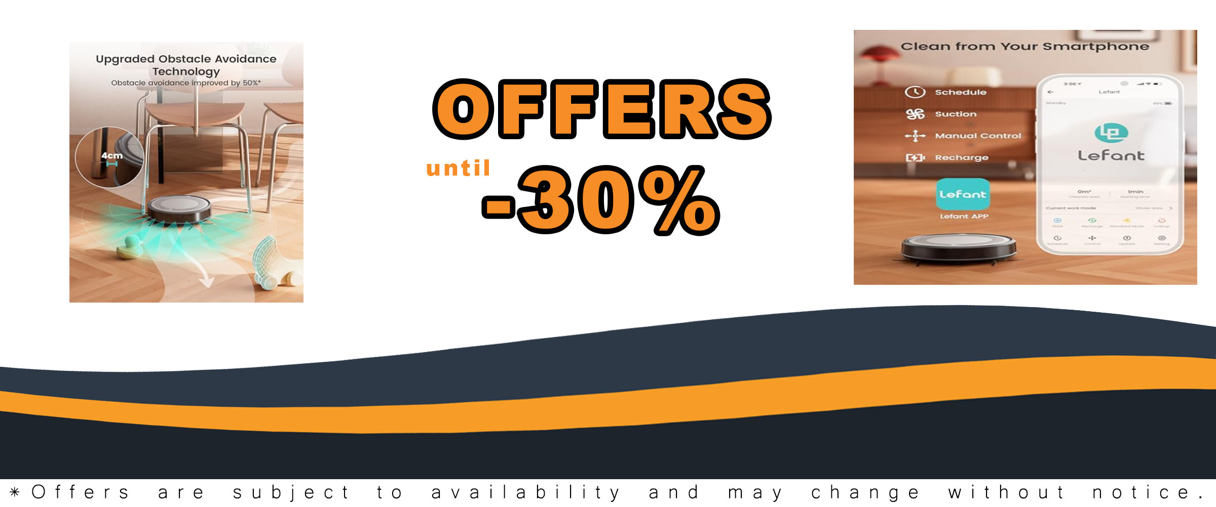 Lefant M310 Robot Vacuum Cleaner with strong suction, ultra-slim design, and app/Alexa control