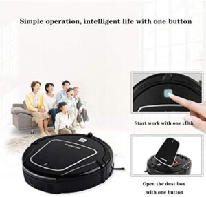 ATHUAH Robot Vacuum Cleaner 8Cm Thin Body with 1200Pa Suction Power, Anti-Drop Design, and Automatic Charging