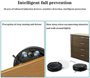 ATHUAH Robot Vacuum Cleaner 8Cm Thin Body with 1200Pa Suction Power, Anti-Drop Design, and Automatic Charging