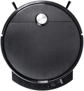ATHUAH LTJX Robot Vacuum Cleaner in gray, showing its sleek design and remote control for easy operation