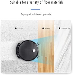 ATHUAH LTJX Robot Vacuum Cleaner in gray, showing its sleek design and remote control for easy operation