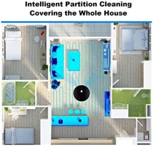 BOBOBH Robot Vacuum Cleaner with intelligent mapping, app control, and 6000Pa suction
