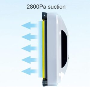 DESHVA Electric Window Cleaning Robot cleaning a window with automatic water spray