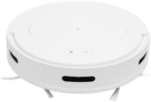 Qcwwy Robot Vacuum Mop Combo, thin body design with flexible sweep and self-washing app control