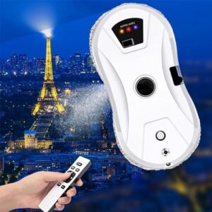 Smart Water Spray Window Cleaning Robot Vacuum Cleaner, 5600pa High Suction Anti-drop Glass Washer