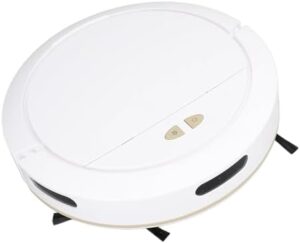 Smart Sweeping Robot Vacuum Cleaner Multifunctional 7.4V Automatic for Tiles in white on clean floor