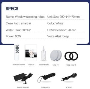 Emobwdy Window Cleaner Robot – Smart glass cleaning robot with automatic water spray and remote control for interior and exterior windows.