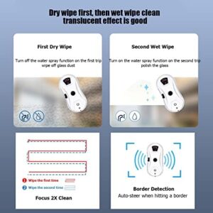 ARHAMS Robotic Window Cleaner with Remote Control and Automatic Water Spray for Glass and Tiles