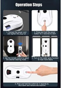 ARHAMS Robotic Window Cleaner with Remote Control and Automatic Water Spray for Glass and Tiles