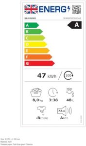 Samsung Series 5 ecobubble washing machine with SmartThings and 8kg capacity  