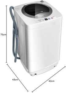 GiantexUK 2-in-1 Portable Washing Machine with Spin Dryer and Adjustable Water Levels