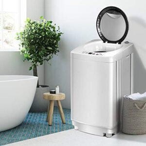 GiantexUK 2-in-1 Portable Washing Machine with Spin Dryer and Adjustable Water Levels