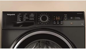 Hotpoint NSWM963CBSUK 9Kg Washing Machine in Black with A+++ Energy Rating  