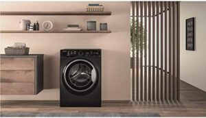 Hotpoint NSWM963CBSUK 9Kg Washing Machine in Black with A+++ Energy Rating  