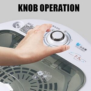 Washing Machines 2-in-1 Portable Washing Machine Washer and Spin Dryer with Timing Function and Energy-saving Features