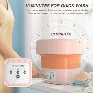 Portable mini washing machine, compact and foldable, ideal for travel, camping, dorms, and home use