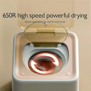 Mini Washing Machine, 7L 4Kg 2-In-1 Fully Automatic Underwear Dryer with Telescopic Drain Pipe and Stainless Steel Inner Barrel