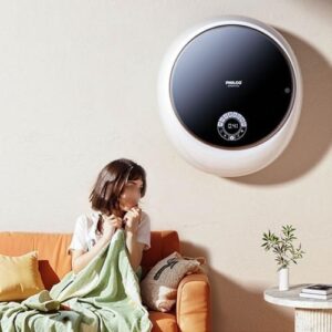 Mini fully automatic washing machine, wall-mounted design, compact and smart laundry solution