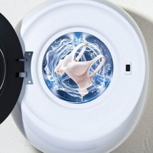 Mini fully automatic washing machine, wall-mounted design, compact and smart laundry solution