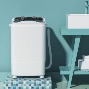Large Capacity 7.5KG UV Blue Light Bacteriostasis Fully Automatic Washing Machine for Small Apartments and Caravans
