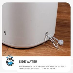 Small Washing Machine for Small Spaces, Portable, Full-Automatic, White, Compact, for Apartments and Camping