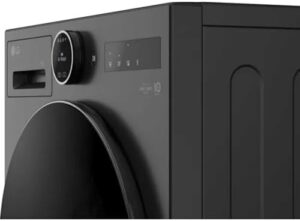 LG F4X7511TBB 11kg Washing Machine in Black, showcasing its sleek design and efficient features
