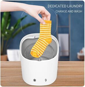 Small Washing Machine for Small Spaces in White and Green, perfect for compact living spaces  