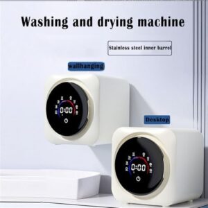 Portable Clothes Washing Machine for Dormitories and Travel - Wall Mounted Mini Washer with Dryer