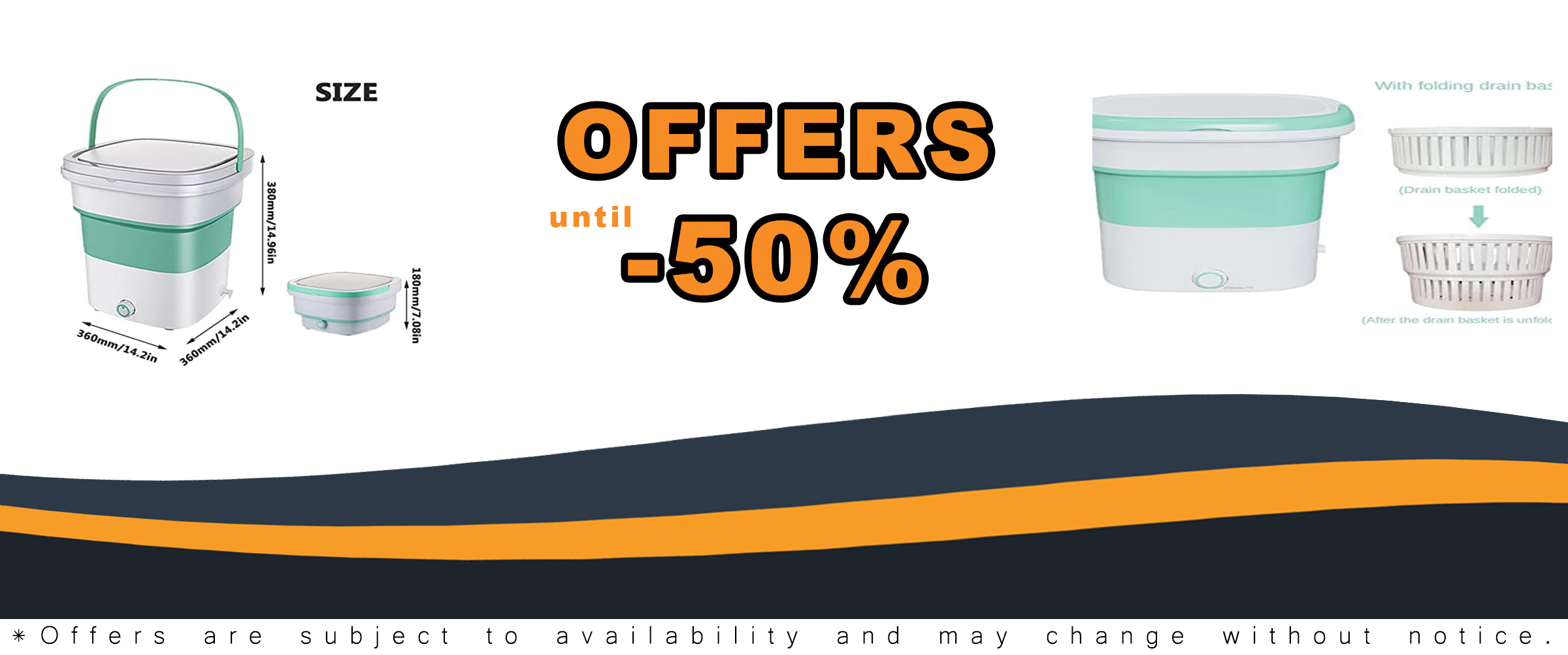 PanHuiWen Folding Washing Machine - Small, portable, and energy-efficient design