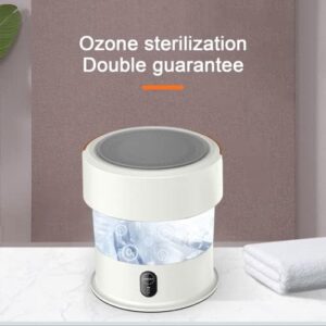 PanHuiWen Folding Mini Washing Machine 13L Blu-Ray Mini Washing Machine with Ozone Sterilization