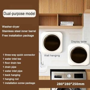 KJWHHOZ Wall Mounted Washer and Dryer – Compact design for apartments and dorms