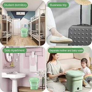 Breadom Portable Mini Washing Machine in green with ozone disinfection feature
