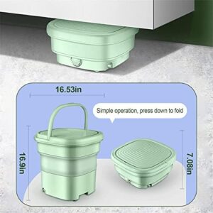 Breadom Portable Mini Washing Machine in green with ozone disinfection feature