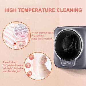 JJENXYYDS Full-Automatic Washing Machine mounted in a bathroom, compact design, space-saving solution