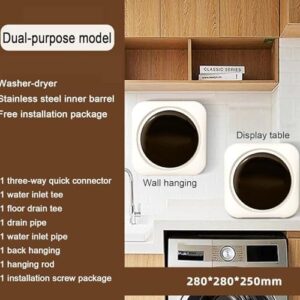 Washing Machine, 3.5L Intelligent Roller Washing and Drying, Front Loading Compact Clothes Dryer  