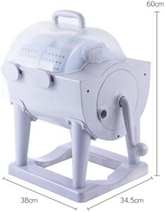 Amhuui Hand Washing Machine, Compact, Manual, Crank, Dehydrating, Plastic