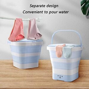 YHRJ Portable Folding Washing Machine for Compact Spaces and Travel