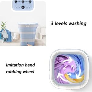 YHRJ Portable Folding Washing Machine for Compact Spaces and Travel