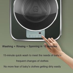 Mini Automatic Washing Machine, wall-mounted compact design with intelligent roller washing and drying features
