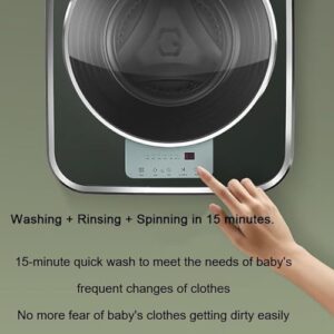 DPQYJPP Wall Mounted Washing Machine in a modern bathroom, highlighting its compact and space-saving design  