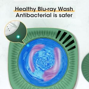 Portable Mini Washing Machine 2.5L with Blue Light – Compact and Efficient for Home, Travel, and Dorms
