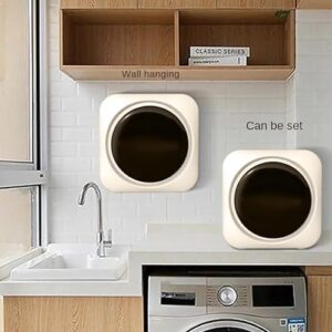 YZRDCXM Mini Laundry Machine and Dryer with Stainless Steel Barrel and Low Noise for Apartments and Homes