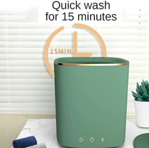 Samnuerly Portable Washing Machine, Green ordinary model, compact, no plumbing required, with blue light technology