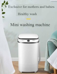 CASEGO Multifunctional Small Washing Machine with Built-in Stainless Steel Drain Basket, Ideal for Homes & Dormitories