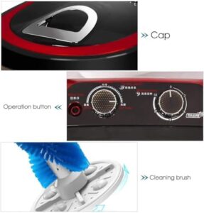 Automatic Mini Shoe Washing Machine for easy shoe cleaning with 360° washing and spin drying  