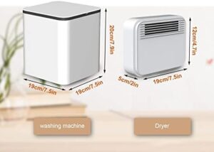 Samnuerly Small Washing Machine and Dryer 4.5L – Compact Ultrasonic Washer for Small Spaces