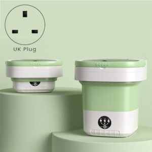 Lehua Mini Folding Washing Machine with UK Plug - 12L Capacity, Compact and Portable